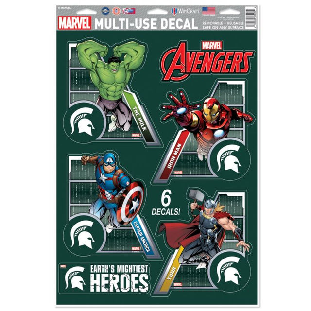 Michigan State Spartans / Marvel (c) 2021 MARVEL Multi-Use Decal 11" x 17"