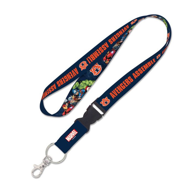 Auburn Tigers / Marvel (c) 2021 MARVEL Lanyard w/detachable buckle 1"