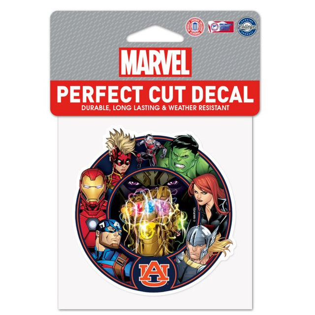 Auburn Tigers / Marvel (c) 2021 MARVEL Perfect Cut Color Decal 4" x 4"