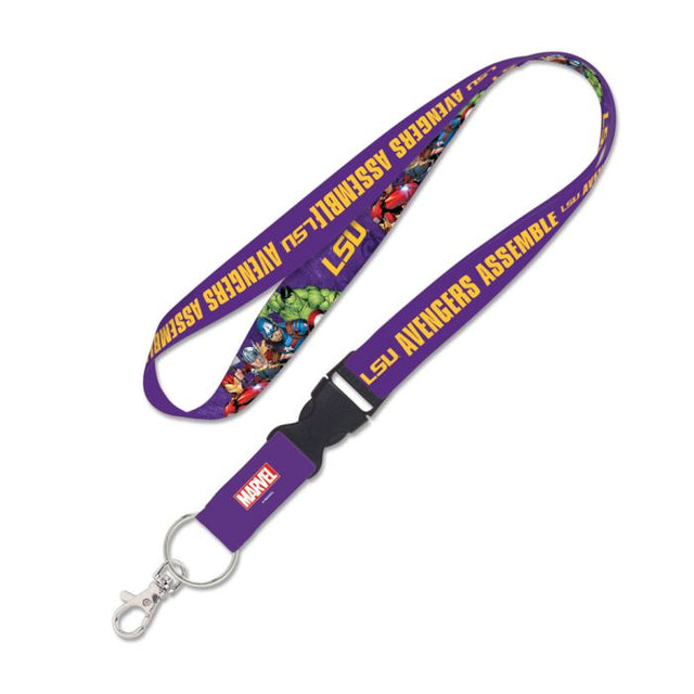 LSU Tigers / Marvel (c) 2021 MARVEL Lanyard w/detachable buckle 1"