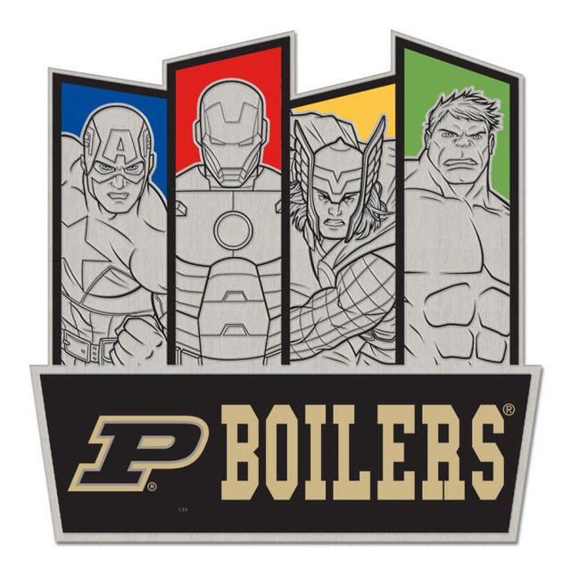 Tarjeta de joyería con pin de colección de MARVEL de Purdue Boilermakers/Marvel (c) 2021