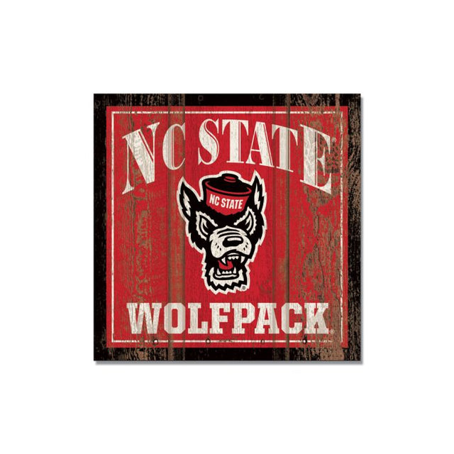 NC State Wolfpack Wooden Magnet 3" X 3"