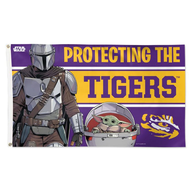 LSU Tigers / Star Wars MANDALORIAN Flag - Deluxe 3' X 5'