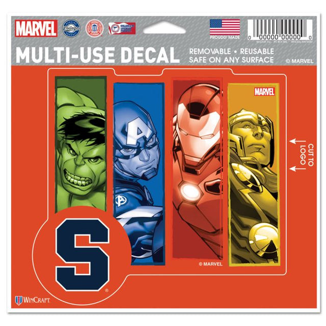 Syracuse Orange / Marvel (C) 2021 Marvel Multi-Use Decal - cut to logo 5" x 6"