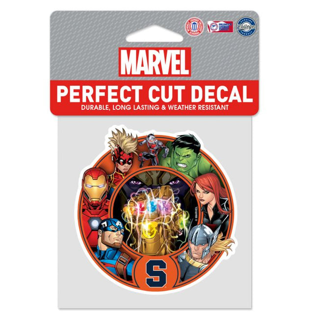 Syracuse Orange / Marvel (C) 2021 Marvel Perfect Cut Color Decal 4" x 4"