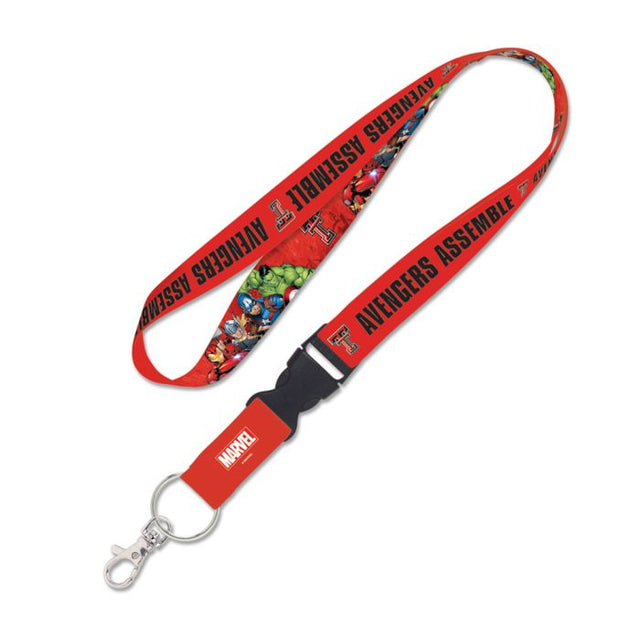 Texas Tech Red Raiders / Marvel (c) 2021 MARVEL Lanyard w/detachable buckle 1"
