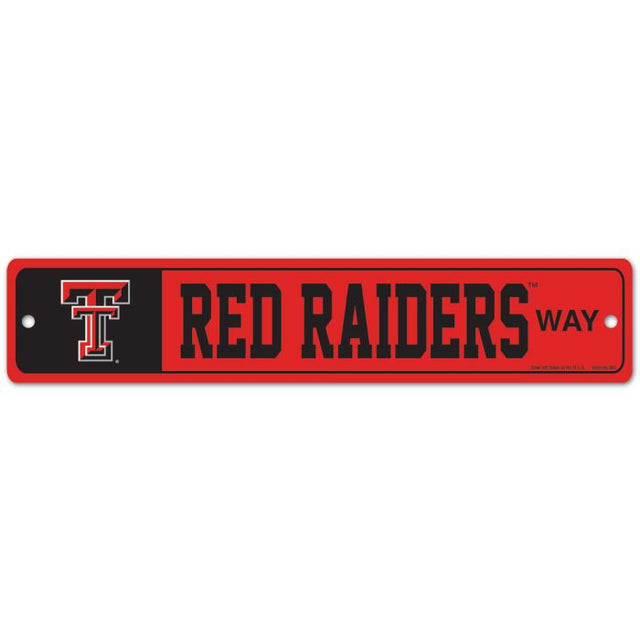 Texas Tech Red Raiders Street / Zone Sign 3.75" x 19"