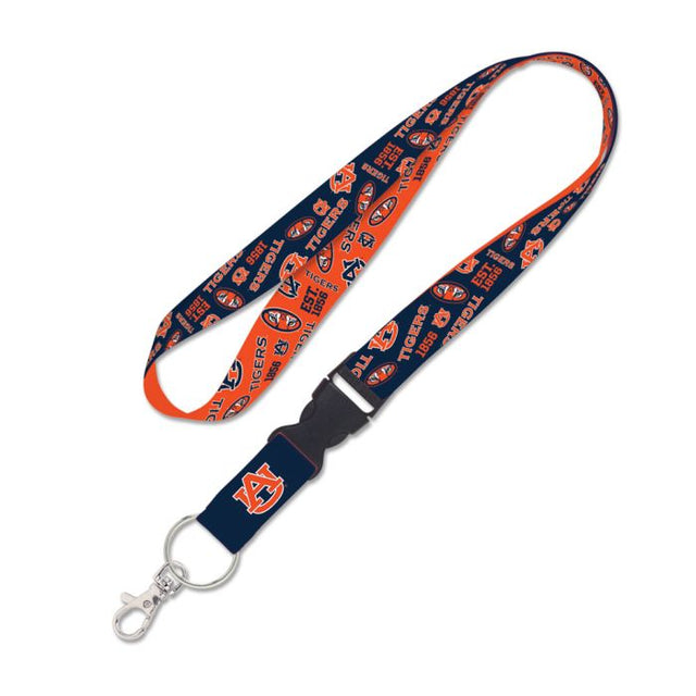 Auburn Tigers SCATTERPRINT Lanyard w/detachable buckle 1"