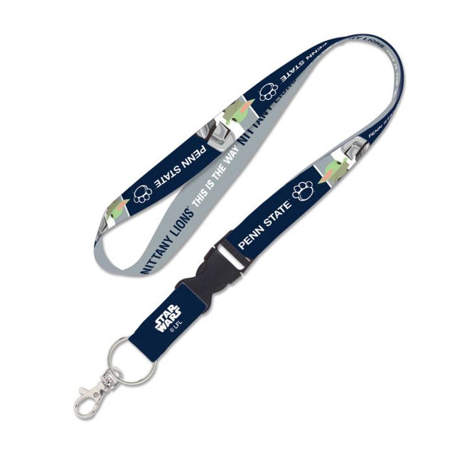 Penn State Nittany Lions / Star Wars mandalorian Lanyard w/detachable buckle 1"