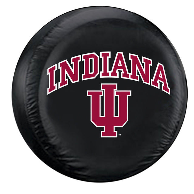 Funda para neumáticos de Indiana Hoosiers, tamaño grande, color negro