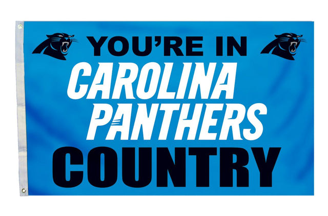 Bandera de los Carolina Panthers de 3 x 5 pulgadas