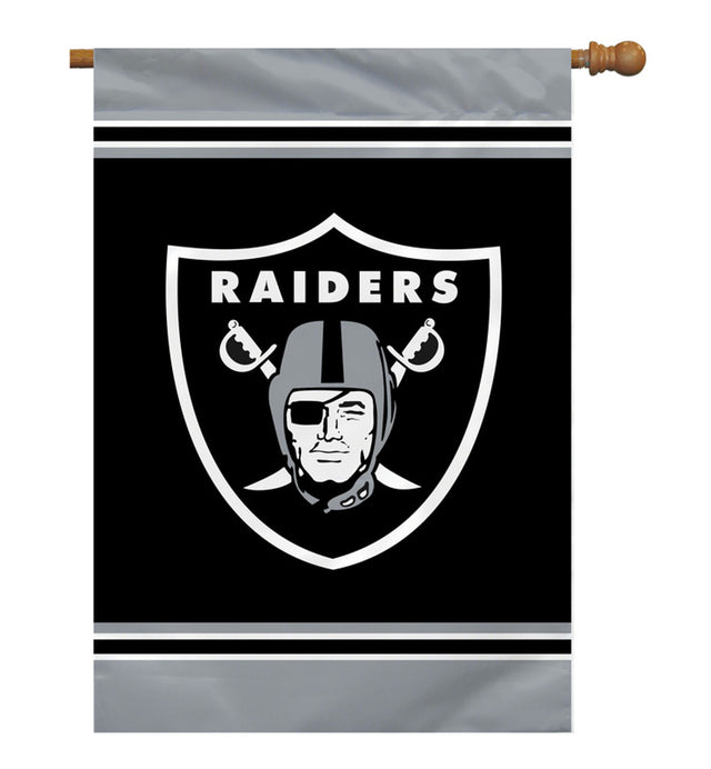 Bandera de los Raiders de Las Vegas de 28 x 40 pulgadas, para casa, de un solo lado, CO