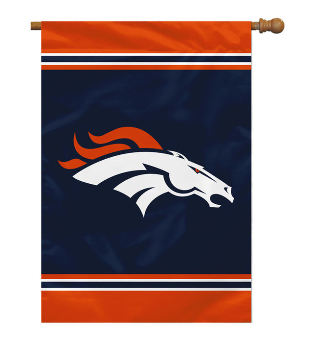 Bandera de los Denver Broncos de 28 x 40 pulgadas, para casa, de un solo lado, CO
