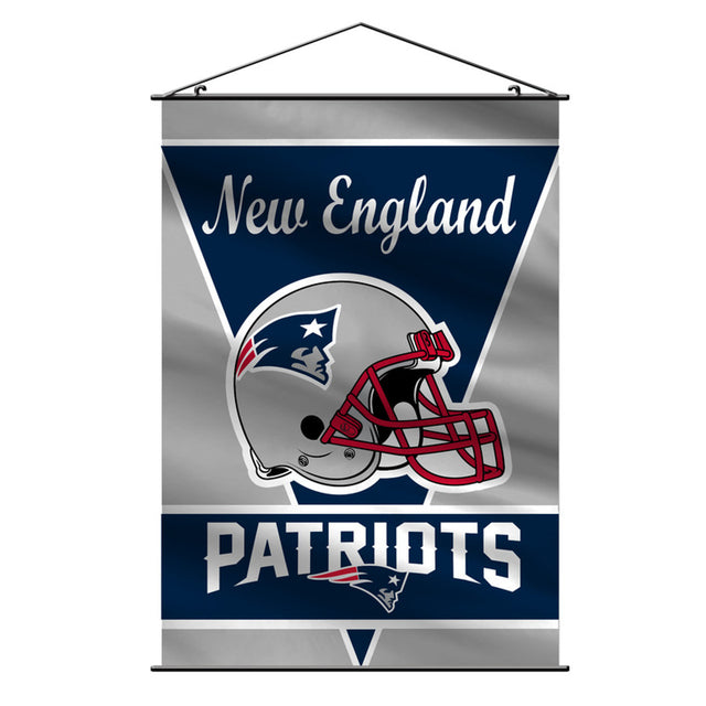 Banner de los New England Patriots de 28 x 40 pulgadas, estilo pared CO