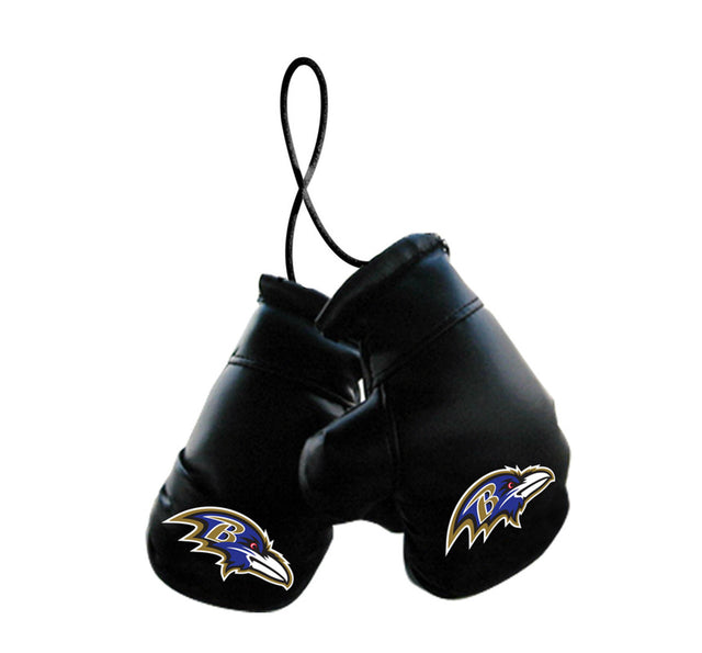 Guantes de boxeo de los Baltimore Ravens en miniatura