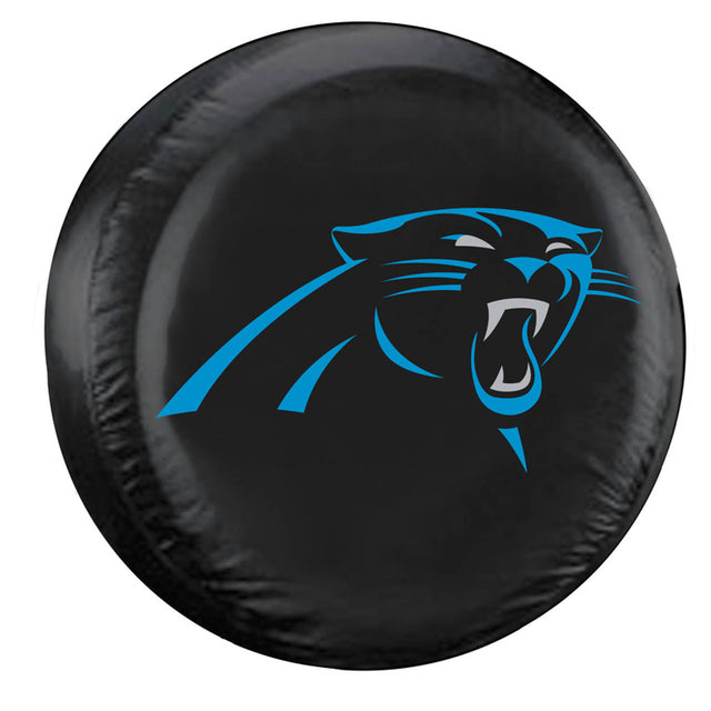 Funda para neumáticos de los Carolina Panthers, tamaño grande, color negro