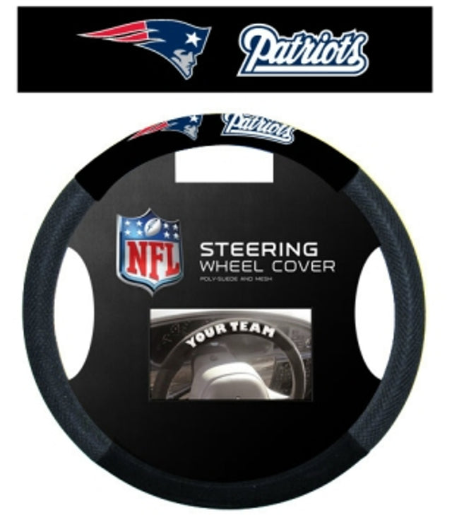 Funda para volante de los New England Patriots, estilo malla CO