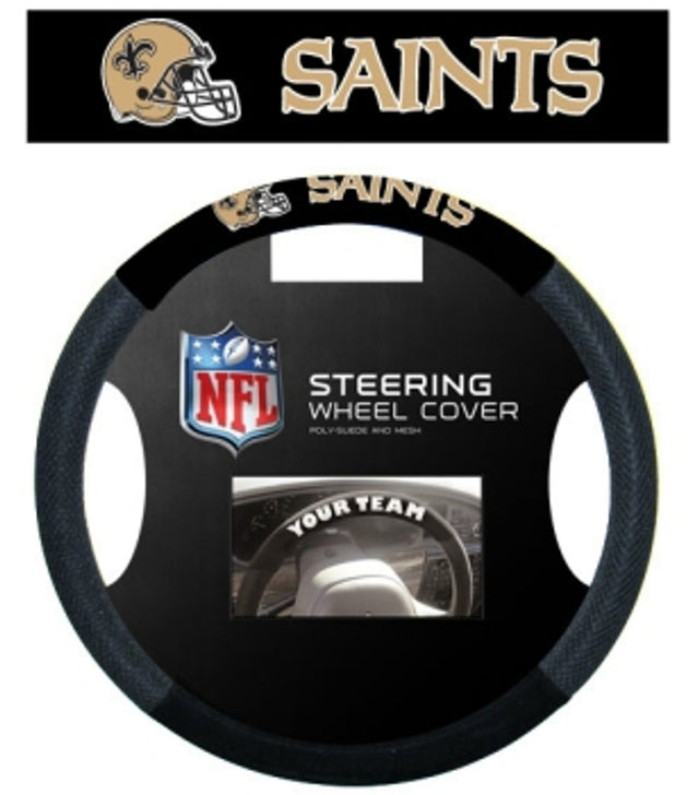 Funda para volante de los New Orleans Saints, estilo malla CO