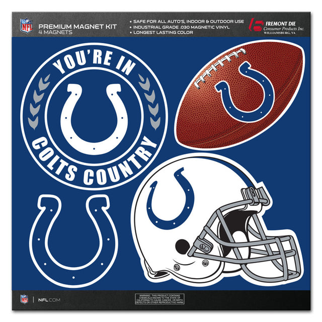 Kit de imanes de 4 piezas de los Indianapolis Colts CO