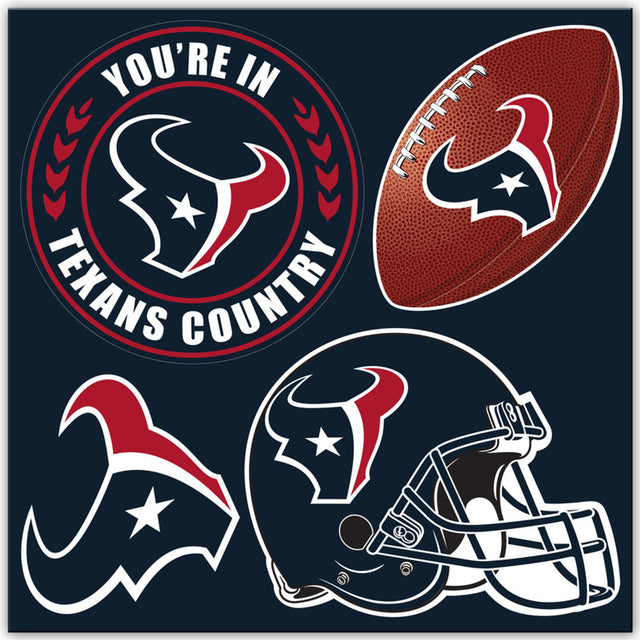 Kit de imanes de 4 piezas de los Houston Texans CO