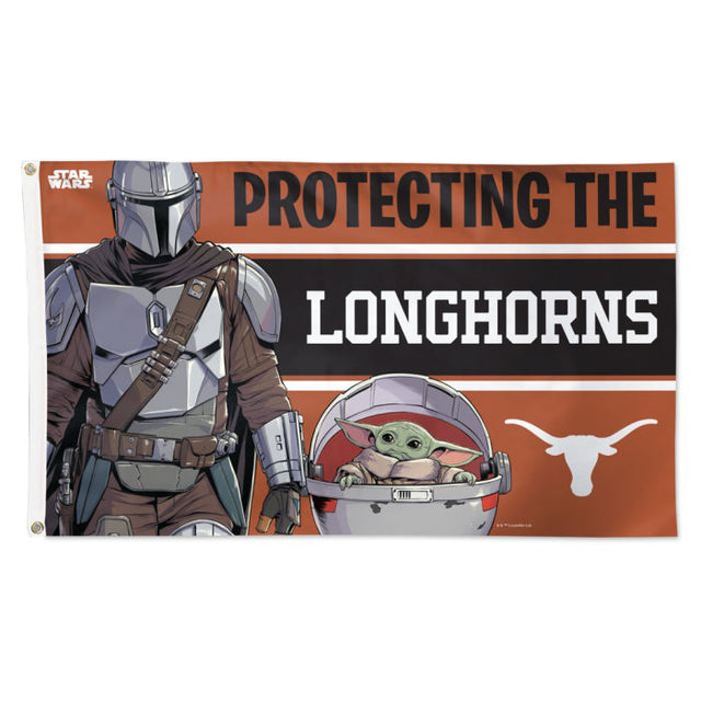 Texas Longhorns / Star Wars Mandalorian Flag - Deluxe 3' X 5'