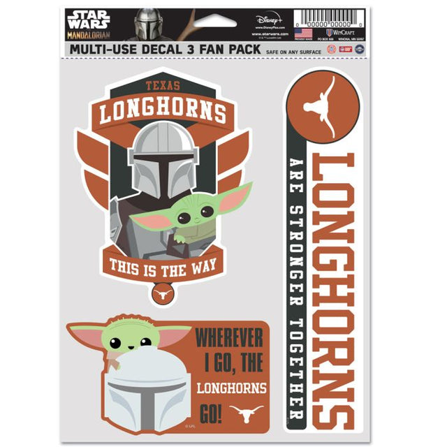 Texas Longhorns / Star Wars Mandalorian Multi Use 3 Fan Pack
