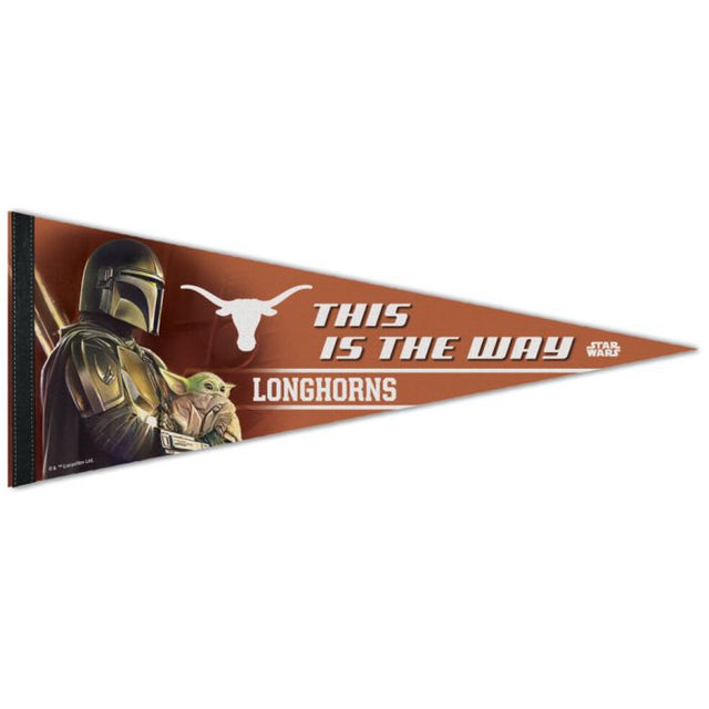 Texas Longhorns / Star Wars Mandalorian Premium Pennant 12" x 30"