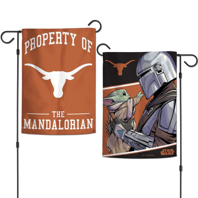 Texas Longhorns / Star Wars Mandalorian Garden Flags 2 sided 12.5" x 18"
