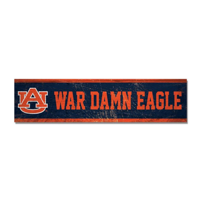 Auburn Tigers Wooden Magnet 1.5" X 6"