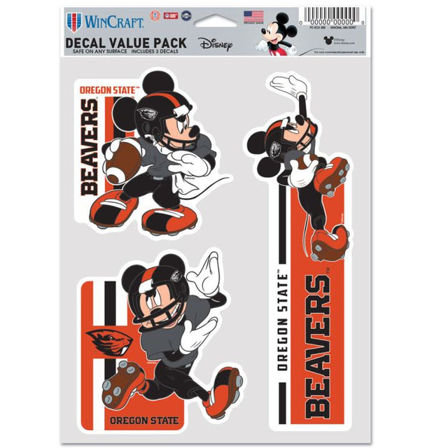 Paquete de 3 ventiladores multiusos de Oregon State Beavers/Disney