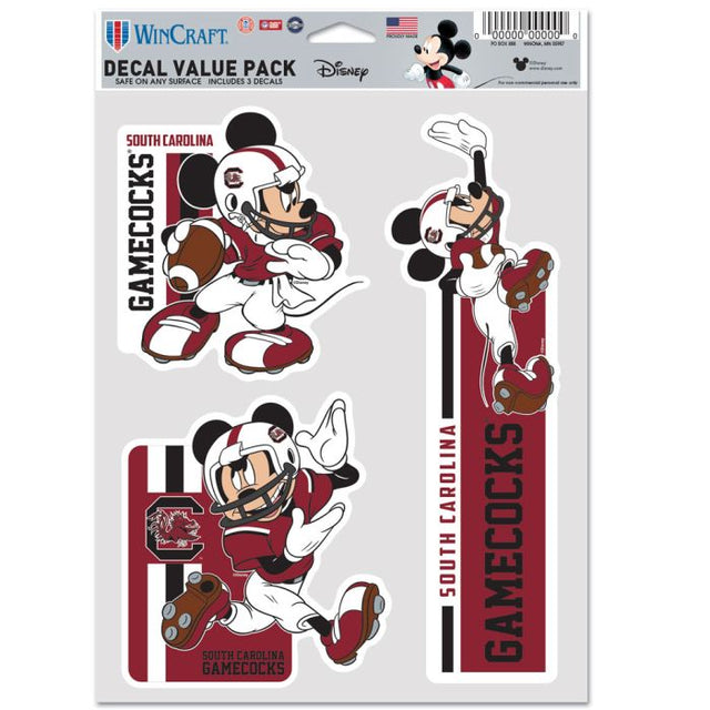 Paquete multiusos para 3 fanáticos de South Carolina Gamecocks / Disney