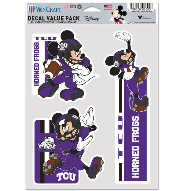 TCU Horned Frogs / Disney Multi Use 3 Fan Pack