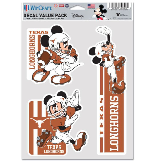 Paquete multiusos para 3 fanáticos de Texas Longhorns/Disney