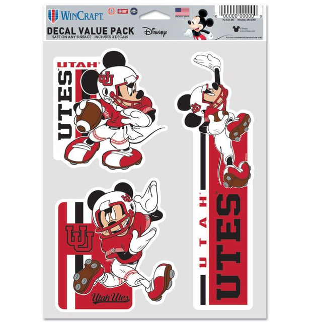 Utah Utes / Disney Multi Use 3 Fan Pack