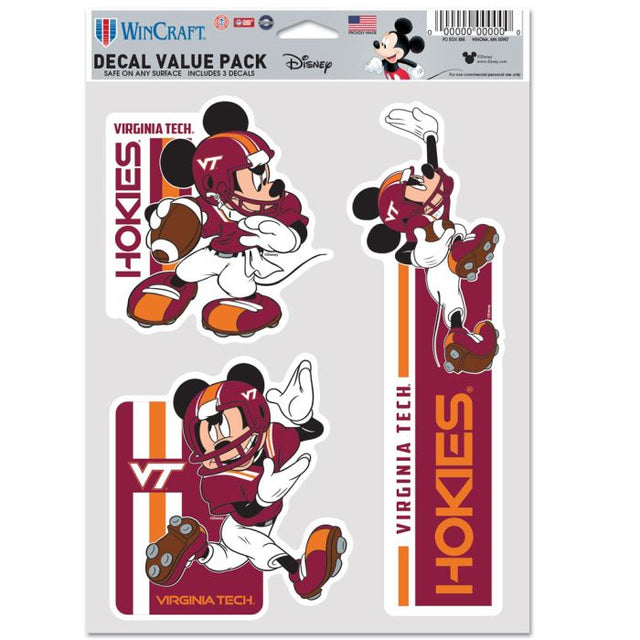 Virginia Tech Hokies / Disney Multi Use 3 Fan Pack