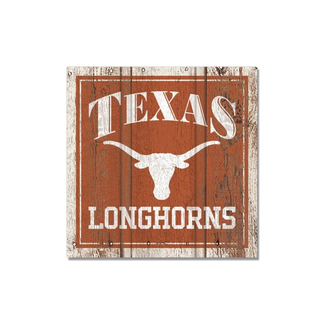 Imán de madera de los Texas Longhorns de 3" x 3"
