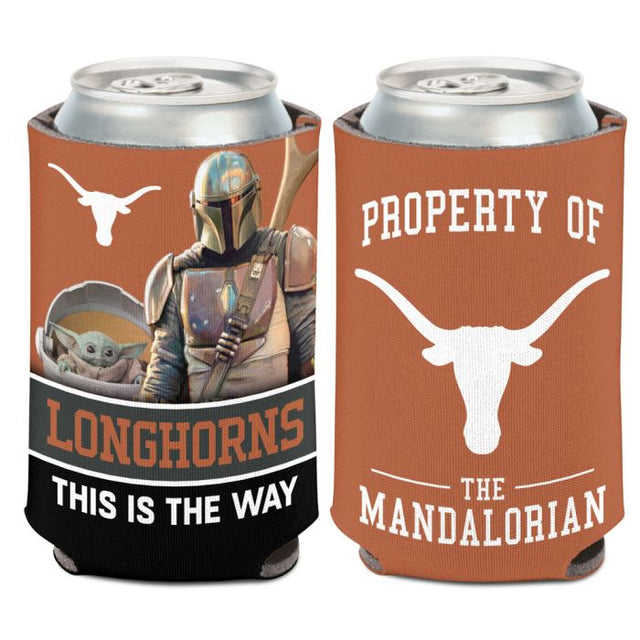 Enfriador de lata Texas Longhorns / Star Wars Mandalorian de 12 oz.
