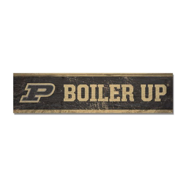 Imán de madera de Purdue Boilermakers de 1,5" x 6"