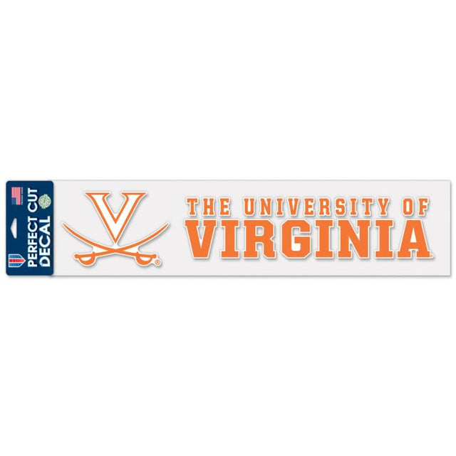 Virginia Cavaliers Perfect Cut Decals 4" x 17"