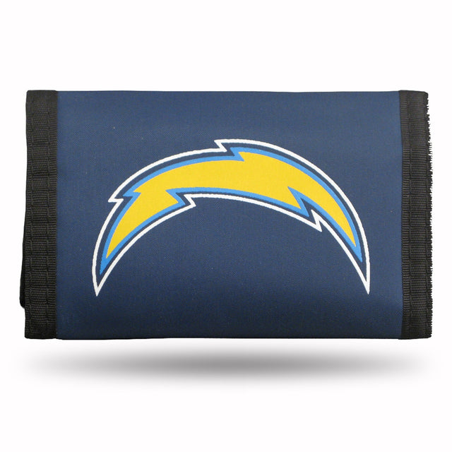 Cartera de nailon con tres pliegues de Los Angeles Chargers