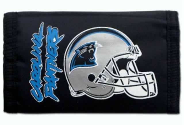 Cartera de nailon con tres pliegues de los Carolina Panthers