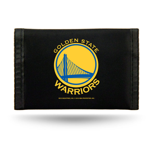 Cartera de nailon con tres pliegues de los Golden State Warriors