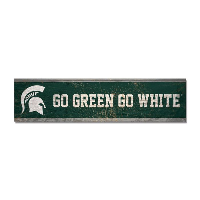 Michigan State Spartans Wooden Magnet 1.5" X 6"