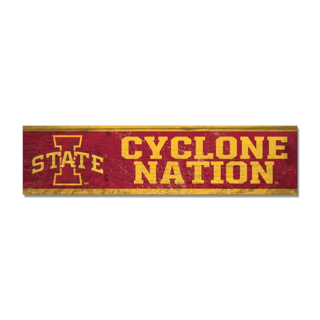 Iowa State Cyclones Wooden Magnet 1.5" X 6"
