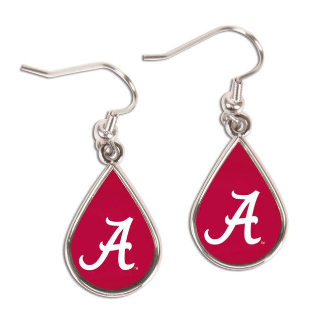 Alabama Crimson Tide tear Earrings Jewelry Carded Tear Drop