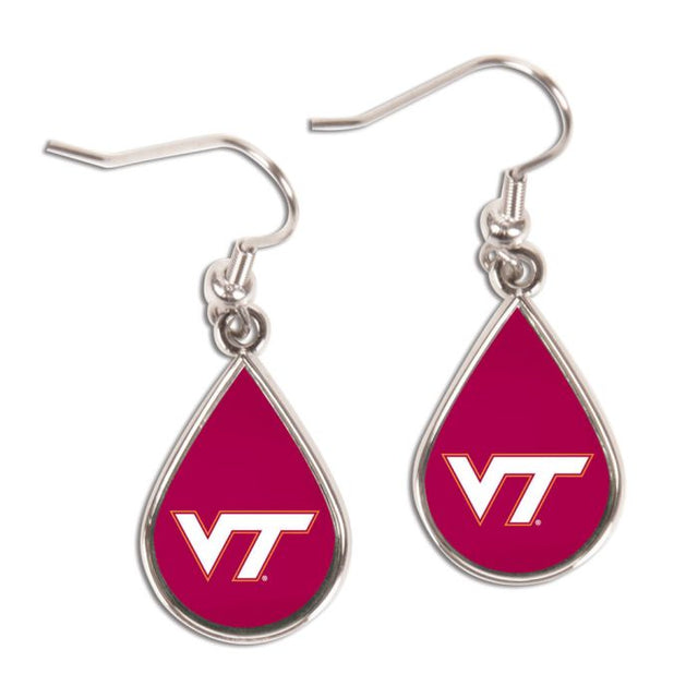 Virginia Tech Hokies Earrings Jewelry Carded Tear Drop