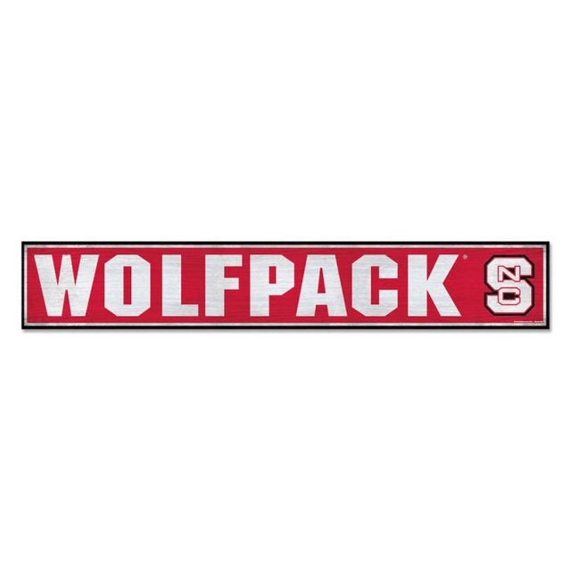 NC State Wolfpack Wood Sign 6"x36" 3/8" thick