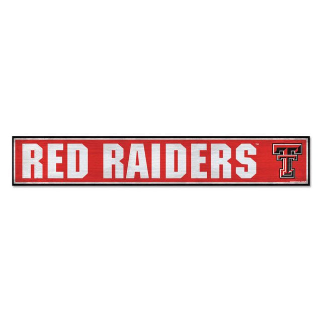 Texas Tech Red Raiders Wood Sign 6"x36" 3/8" thick