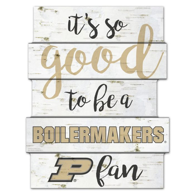 Letrero de madera de los Purdue Boilermakers de 11" x 14"