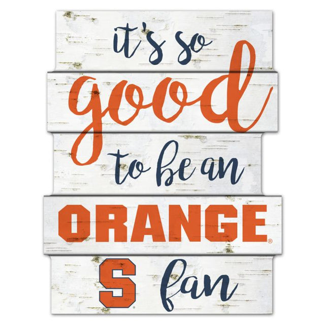 Syracuse Orange Wood Sign 11"X14"